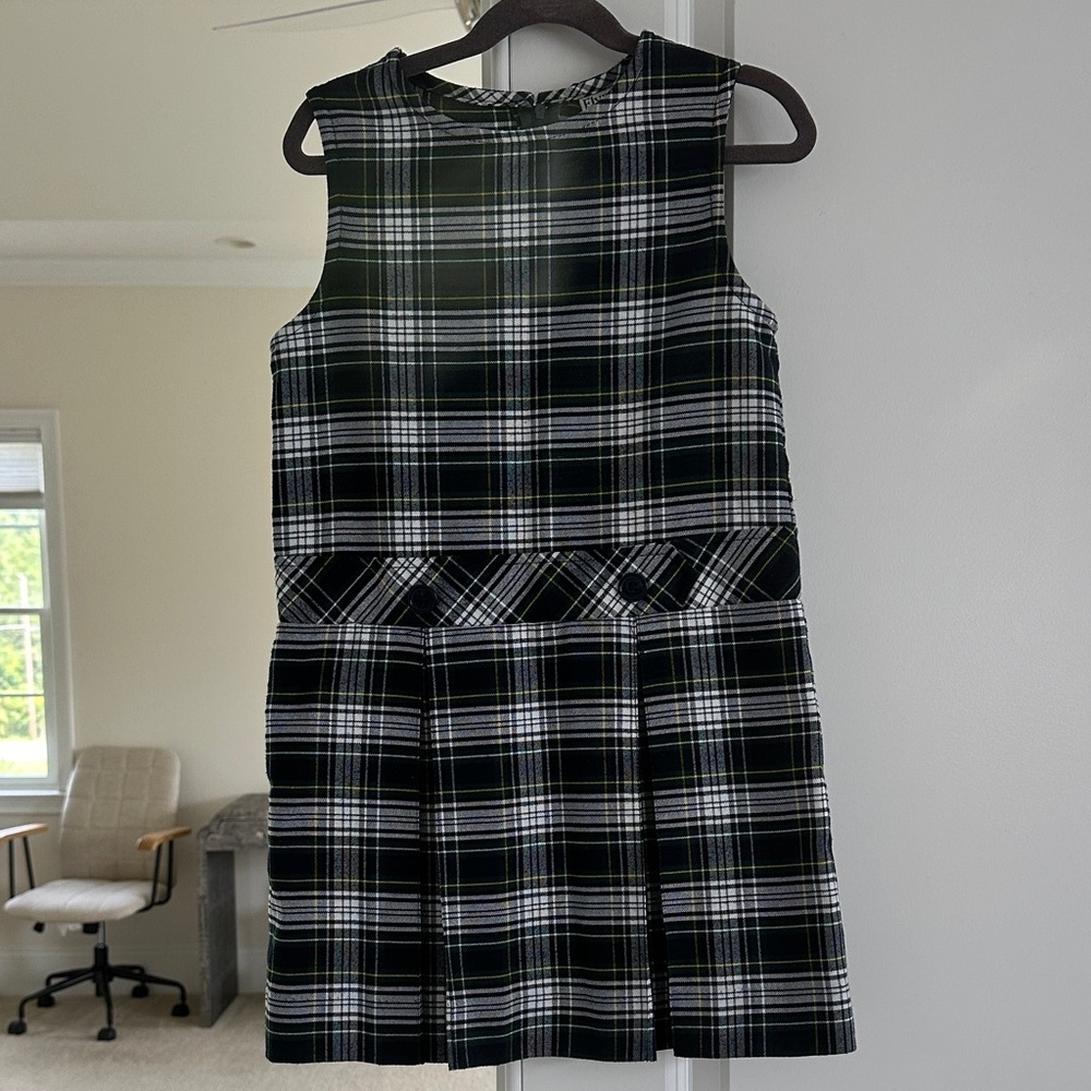 Plaid Sleeveless School Uniform Jumper